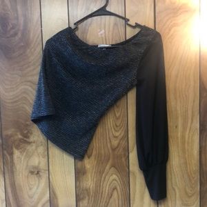 Sparkly one sleeved blouse